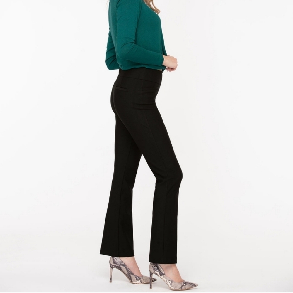 Rickis Black Dress Pants Crepe Flare Bootcut Office Work Wear High Waisted Rise